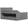 BOXSPRINGBETT 160/200 cm  in Grau  - Schwarz/Grau, KONVENTIONELL, Textil (160/200cm) - Esposa