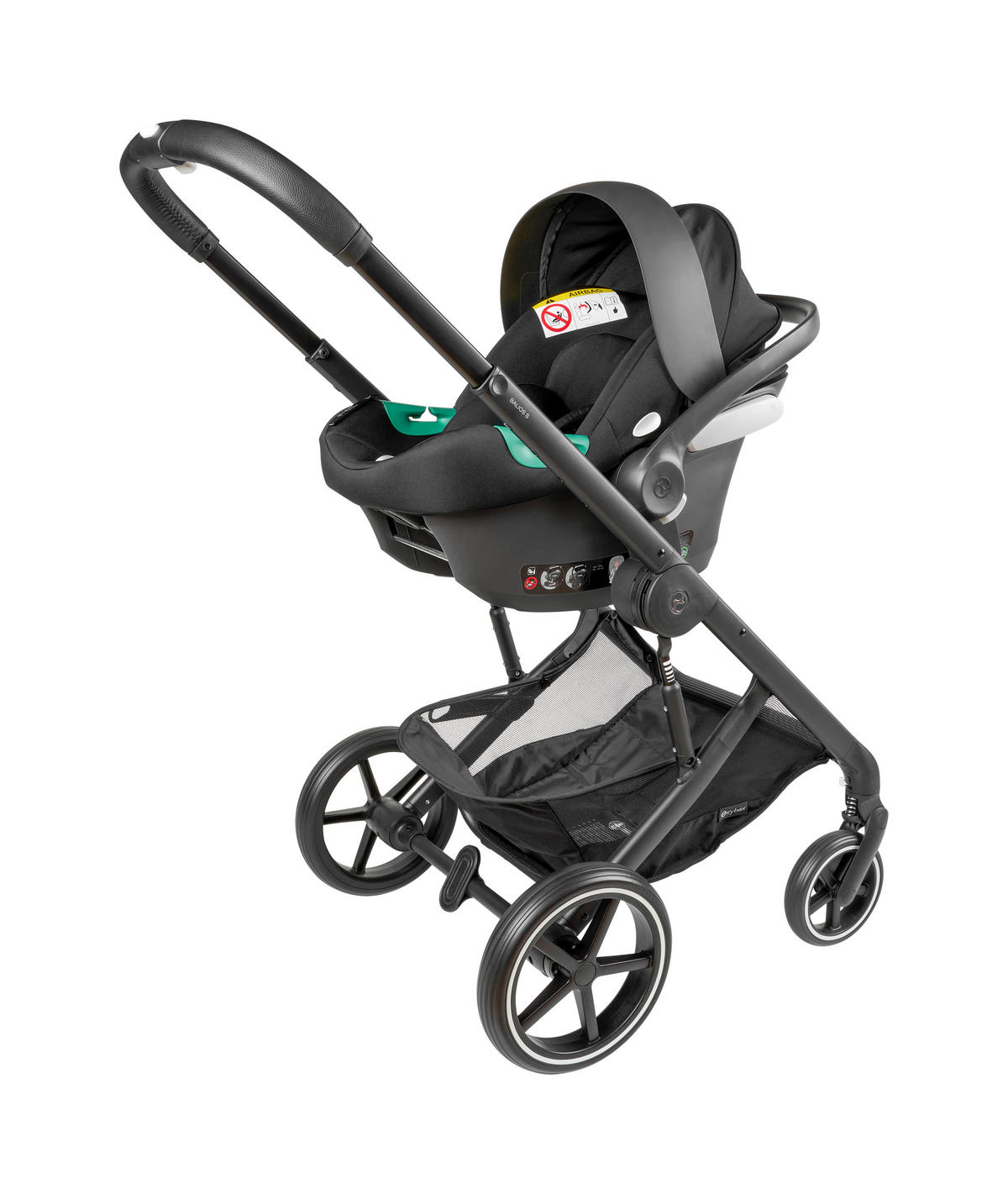 KINDERWAGENSET  Balios S Lux 3-in-1  Moon Black  - Basics (81/60/100cm) - cybex GOLD