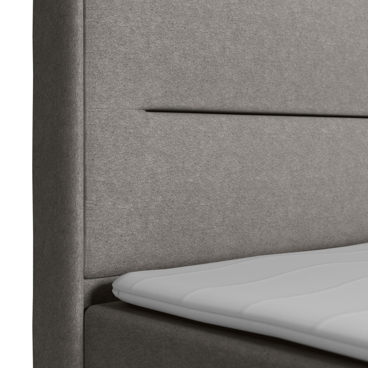 POSTELJA BOXSPRING 180 cm   x 200 cm  , karton, leseni material srebrne barve  - srebrne barve, Moderno, kovina/umetna masa (180/200cm) - MID.YOU