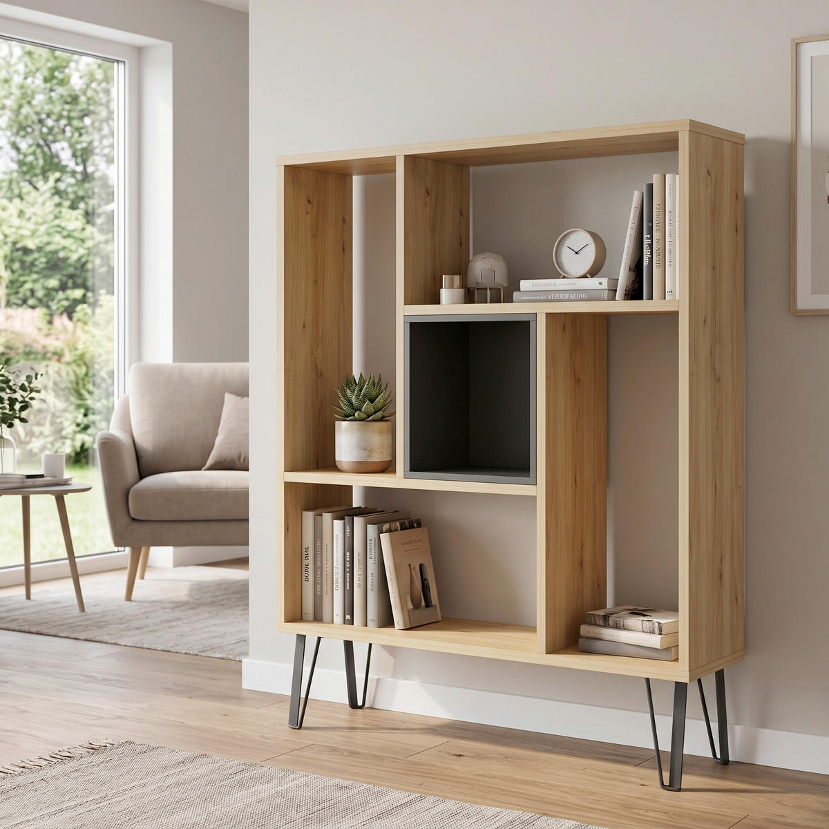 REGAL  90/107,8/25 cm Eichefarben  - Eichefarben, Design, Holzwerkstoff (90/107,8/25cm) - Livetastic