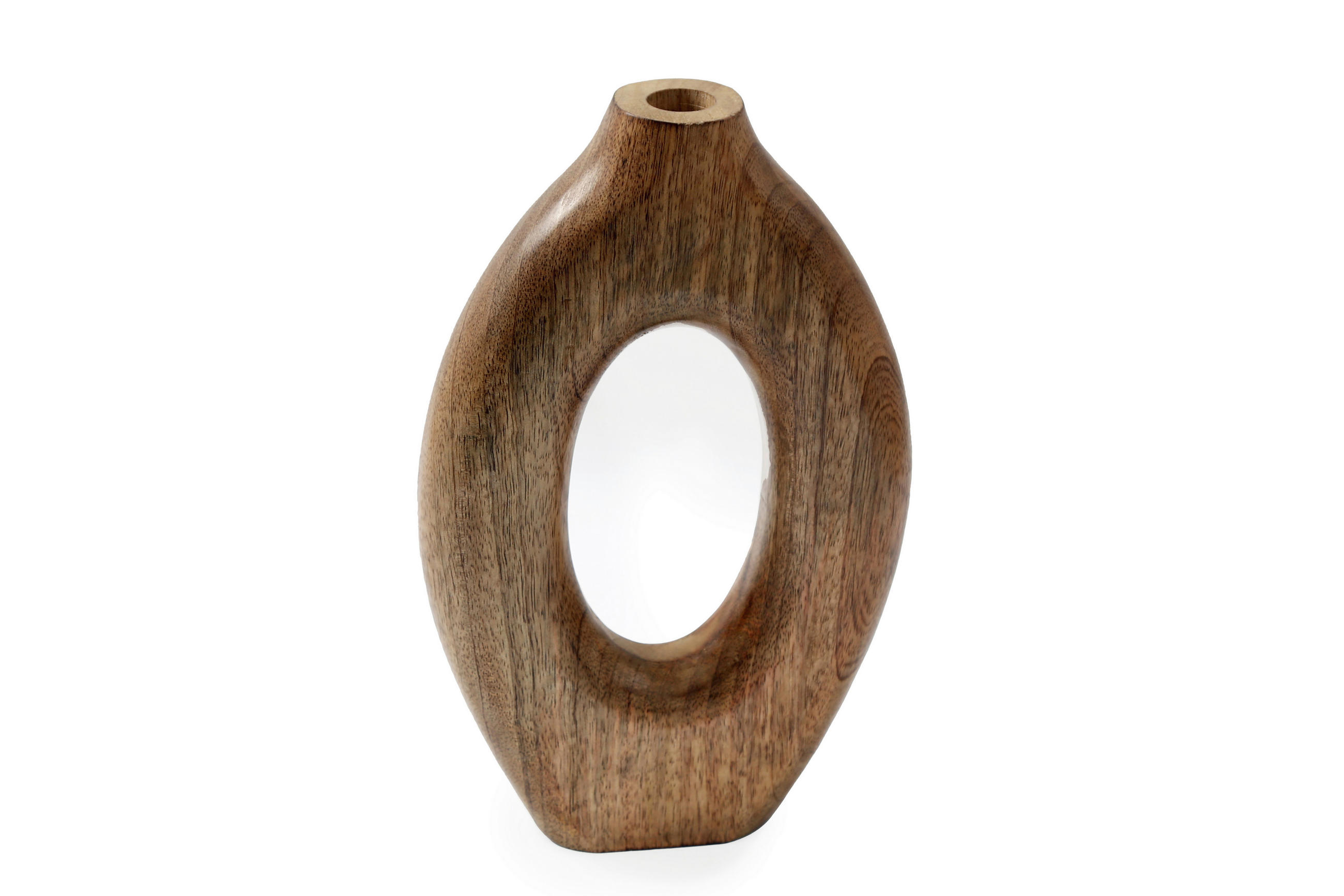 VÁZA, dřevo, 32 cm