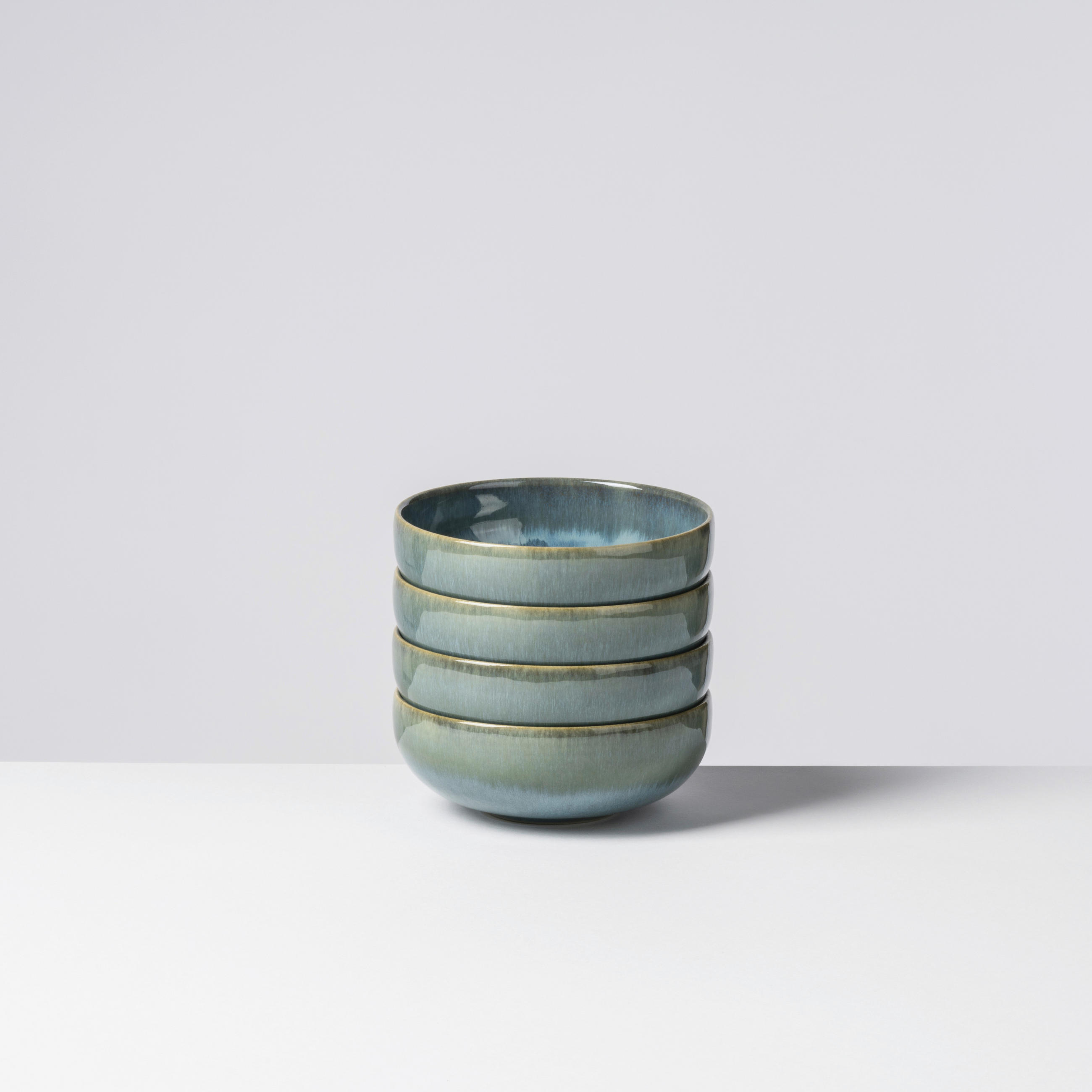 SNACKSCHALENSET TIEFER SEE   - Blau/Grün, Basics, Keramik (12,3/4,7cm) - Gipfelstück