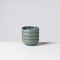 SNACKSCHALENSET TIEFER SEE   - Blau/Grün, Basics, Keramik (12,3/4,7cm) - Gipfelstück