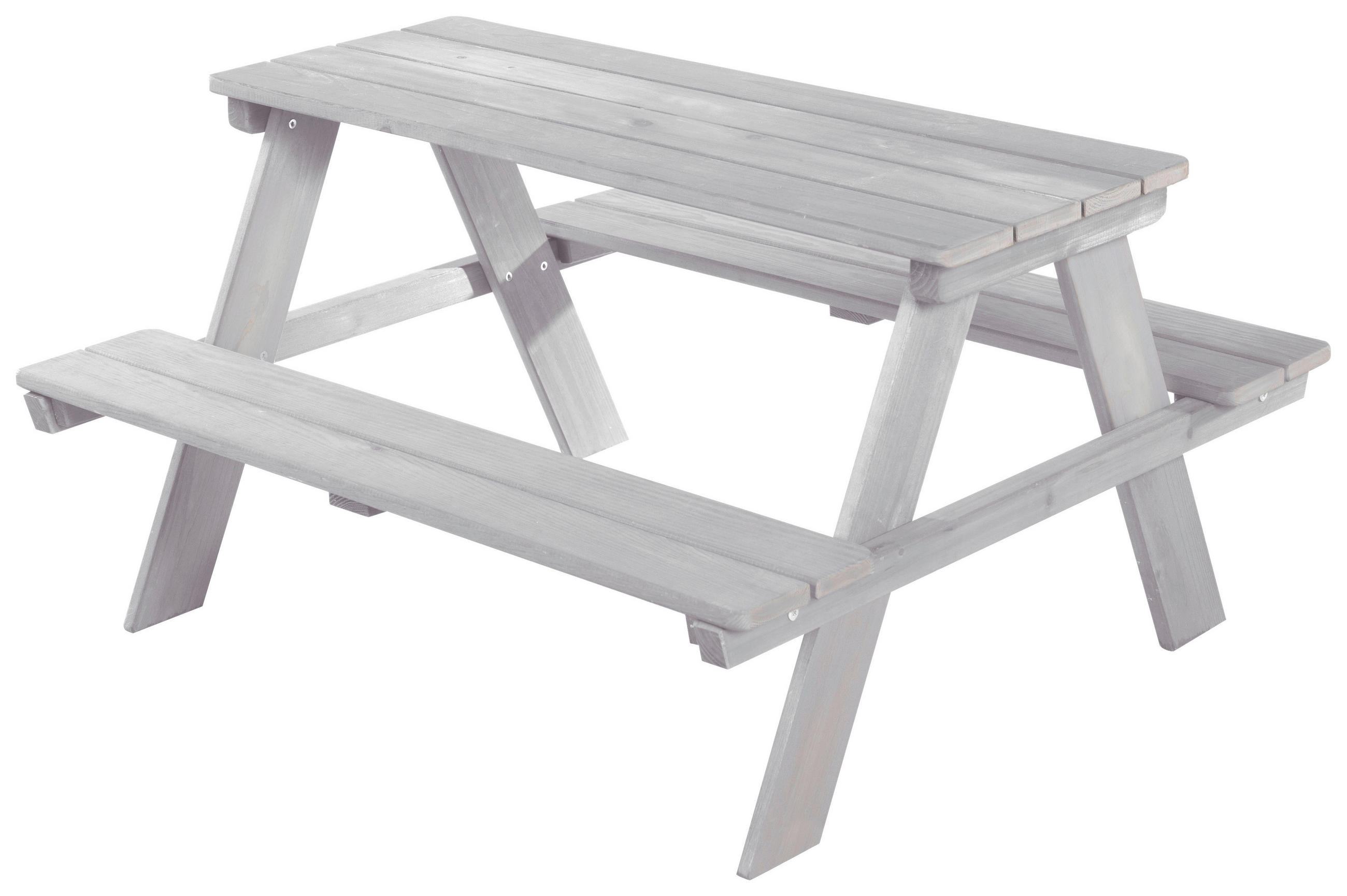 KINDERSITZGRUPPE roba Outdoor+ Grau - Grau, Basics, Holz (89/50/84cm) - Roba