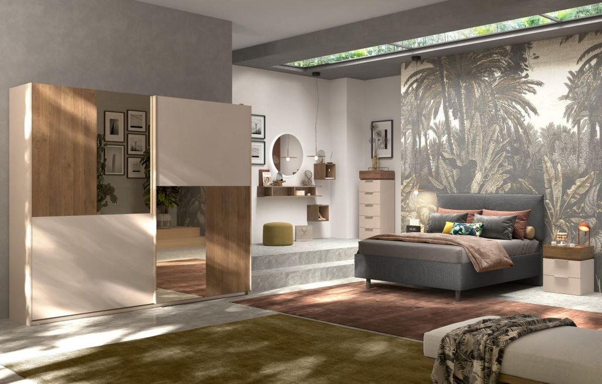 ORMAR S KLIZNIM VRATIMA boje hrasta, kašmir   - kašmir/boje hrasta, Moderno, drvni materijal/metal (275/240/59cm) - Hom`in