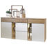 SIDEBOARD - Eichefarben/Silberfarben, Natur, Glas/Holz (176,2/83,4/52,1cm) - Voglauer SIDEBOARD - Eichefarben/Silberfarben, Natur, Glas/Holz (176,2/83,4/52,1cm) - Voglauer