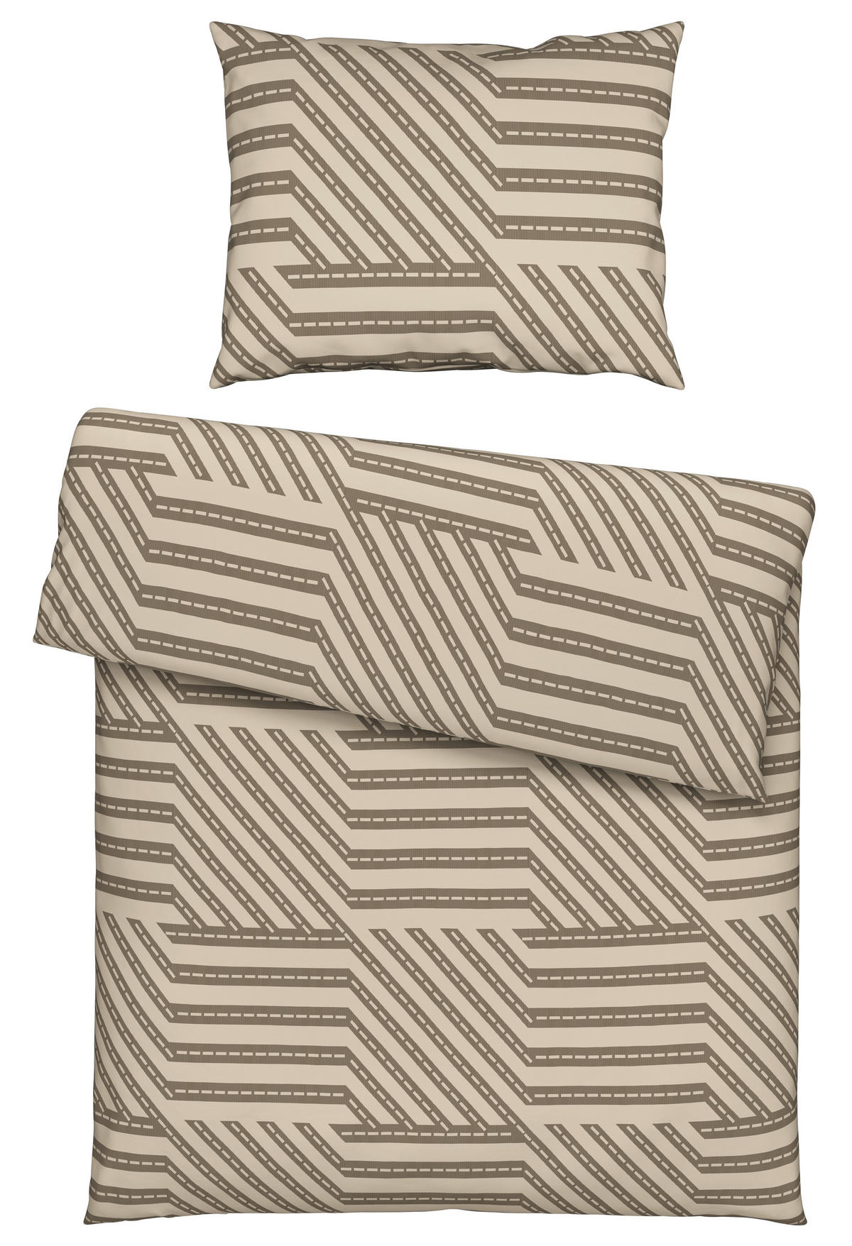 POVLEČENÍ, renforcé, šedá, 140/200 cm - šedá, Konvenční, textil (140/200cm) - Bio:Vio