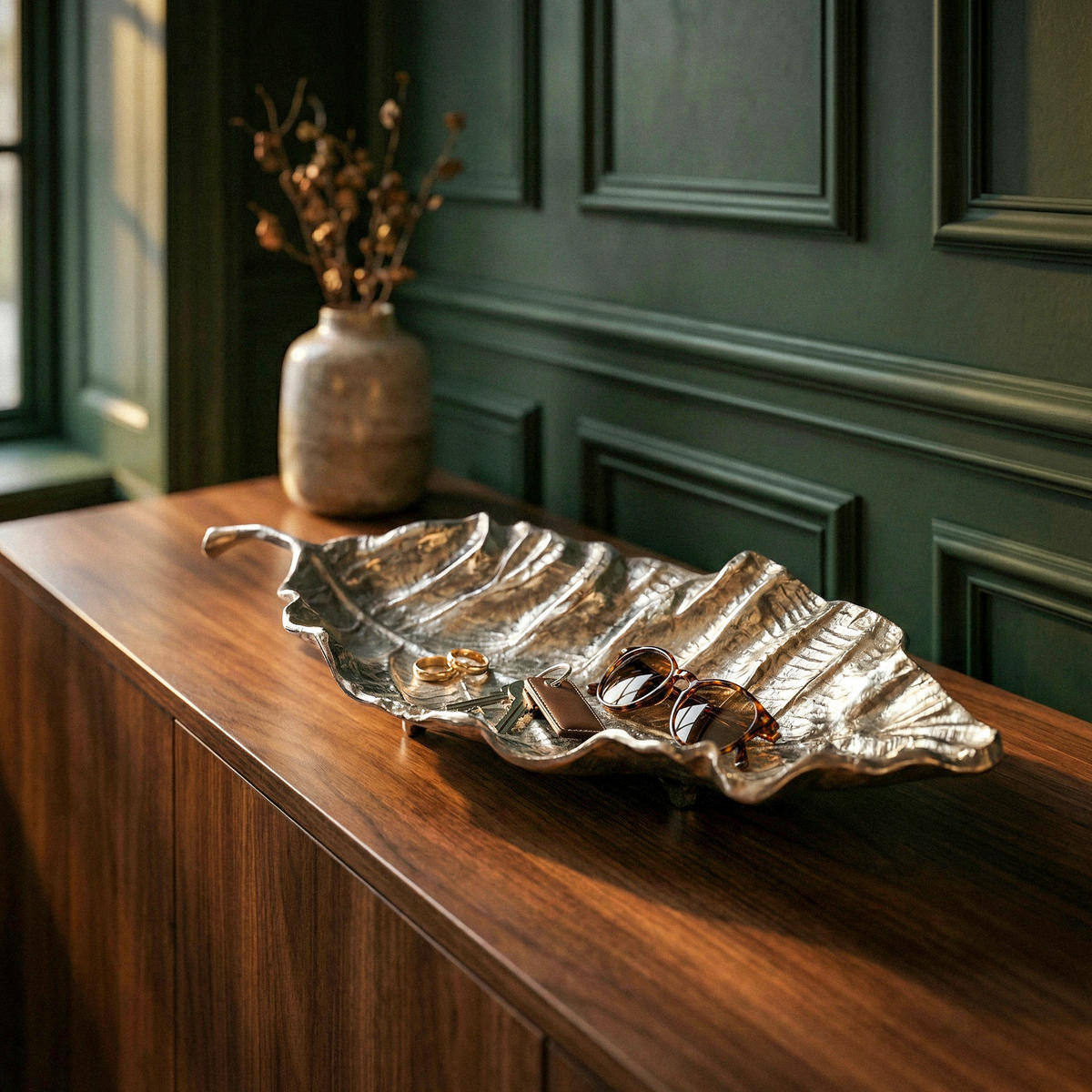 Bol Decorativ - argintiu, Design, metal (67/27/11cm) - Livetastic