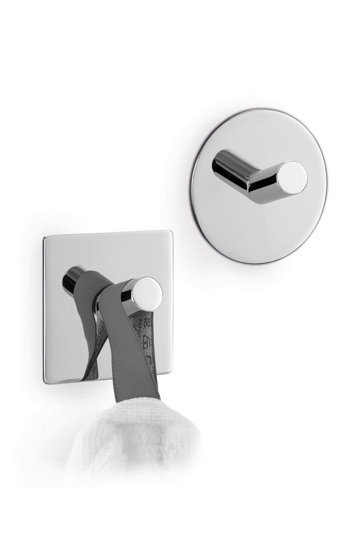 HANDTUCHHAKEN - Edelstahlfarben, Basics, Metall (5.5cm) - Zack