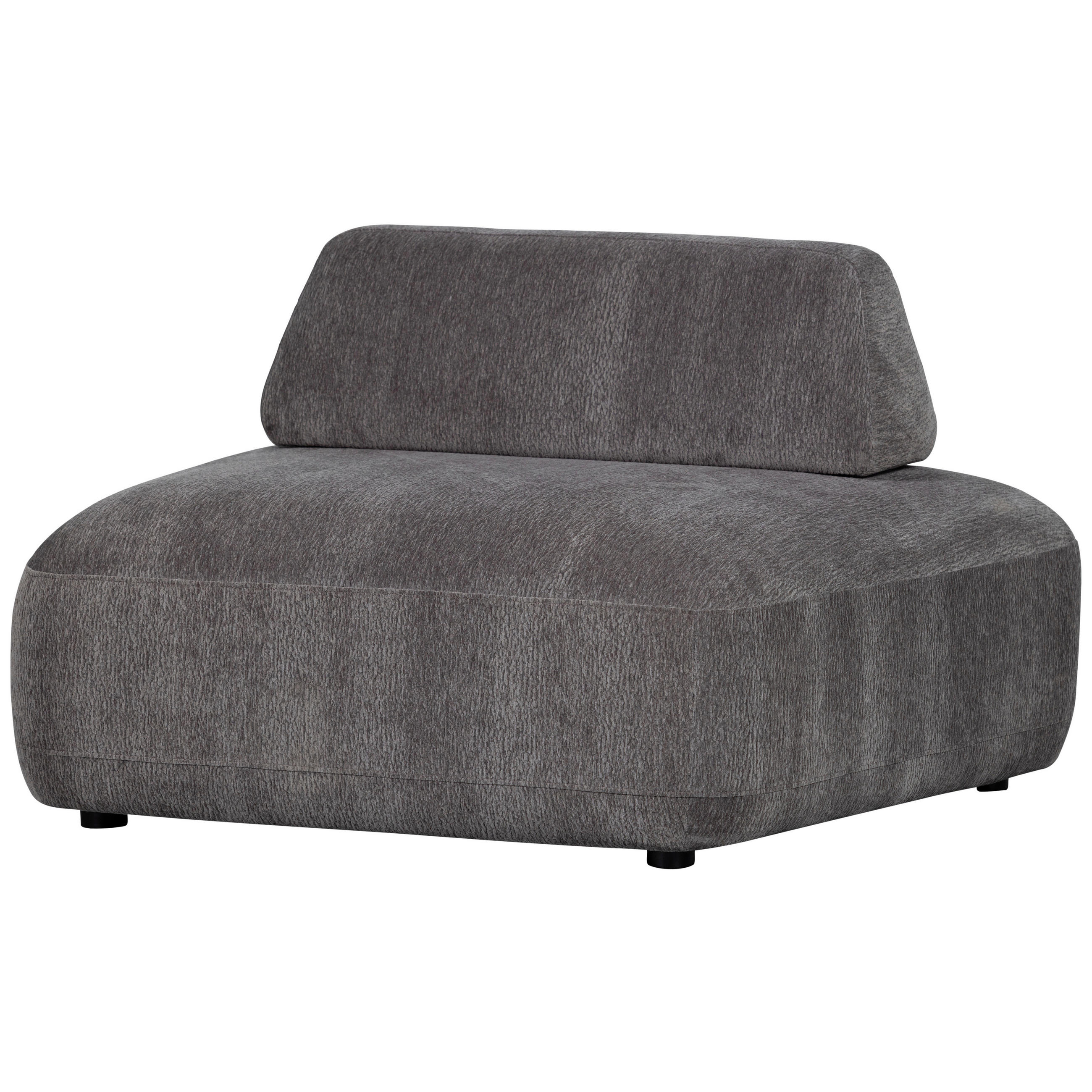 SESSEL in Struktur Schwarz  - Schwarz, Design, Kunststoff/Textil (100/70/116cm) - Livetastic