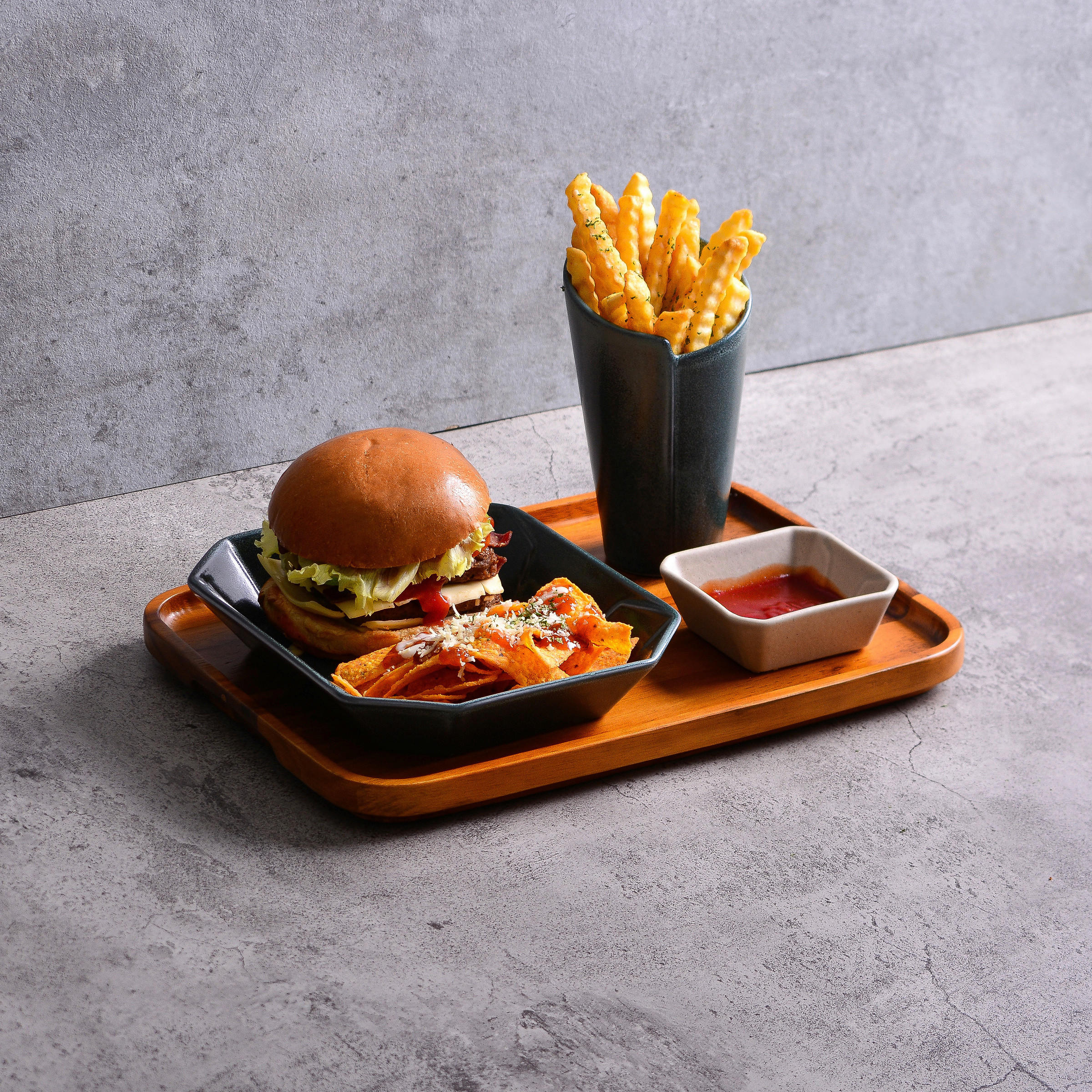 SKÅLSET 2 delar Streat Food  22/17 cm  - svart, Basics, keramik (22/17cm) - Creatable