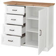 KOMMODE  in 115/102/41 cm  - Schwarz/Eiche Artisan, Design, Holzwerkstoff/Metall (115/102/41cm) - Landscape