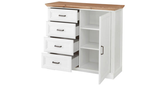 KOMMODE in 115/102/41 cm - Schwarz/Eiche Artisan, Design, Holzwerkstoff/Metall (115/102/41cm) - Landscape