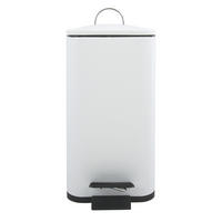 TRETEIMER 5 l  Metall  - Schwarz/Weiß, Basics, Kunststoff/Metall (29,5/14/28cm) - Spirella