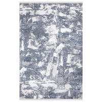 WEBTEPPICH 160/230 cm Lotus Blau, Weiß  - Blau/Weiß, KONVENTIONELL, Textil (160/230cm) - Novel