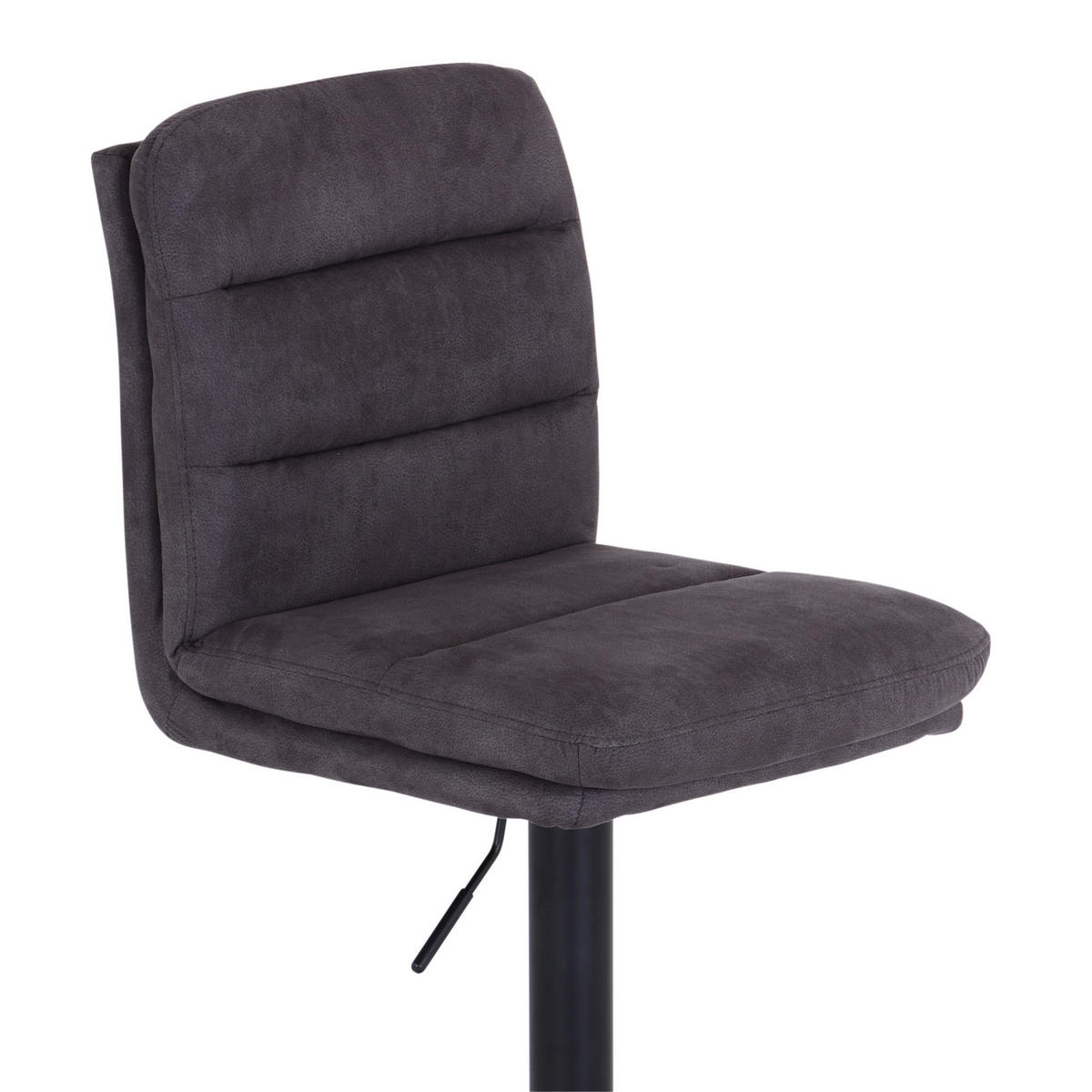 BAROVÁ ŽIDLE, šedá - šedá/černá, Moderní, kov/textil (42/97-118/52cm) - MID.YOU