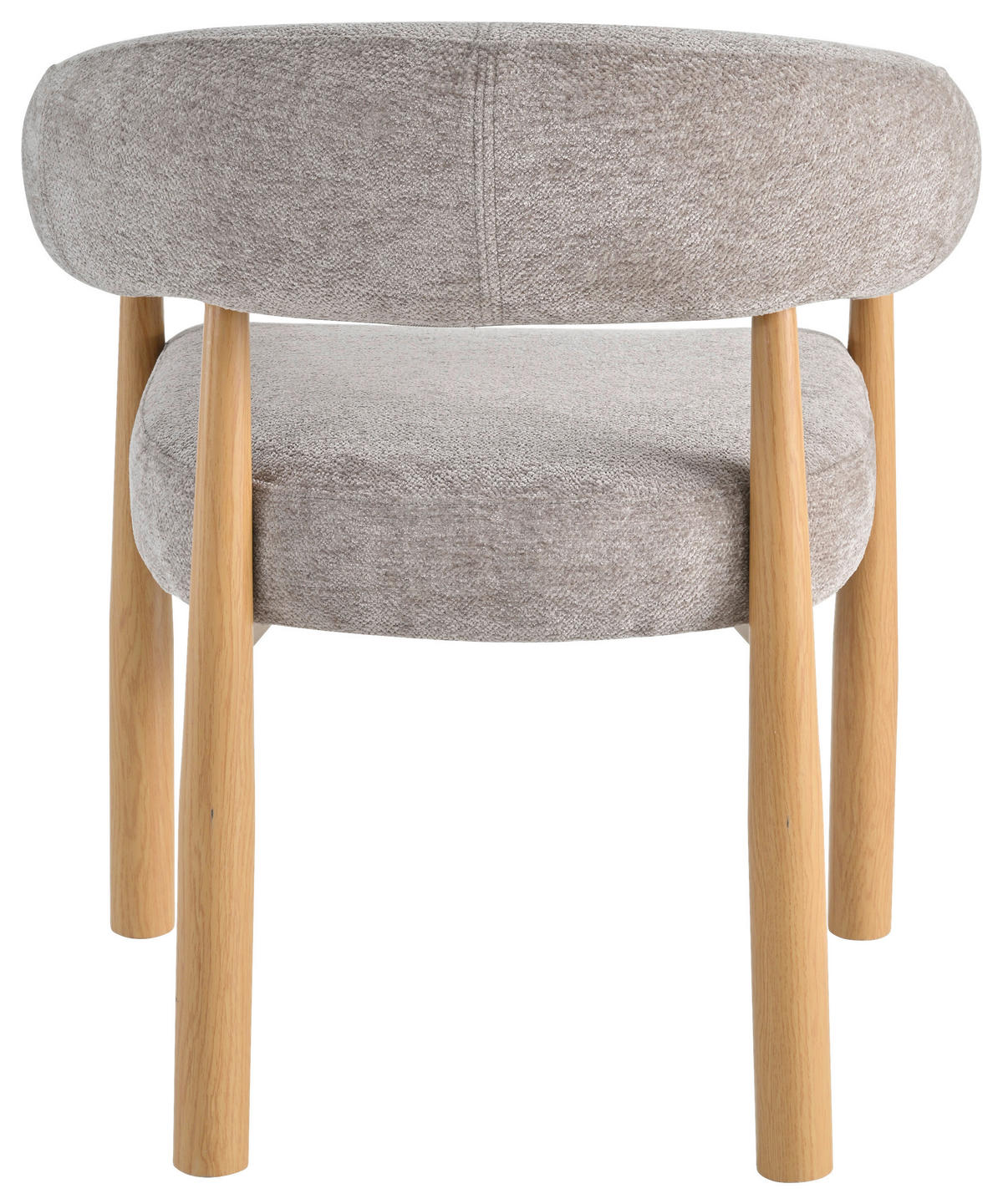 ARMLEHNSTUHL   Webstoff  Eichefarben, Beige  - Eichefarben/Beige, MODERN, Textil/Metall (61/75/61cm) - Livetastic