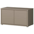 GARDEROBENBANK - Taupe/Grau, MODERN, Kunststoff (74,5/41,5/34,9cm) - Carryhome