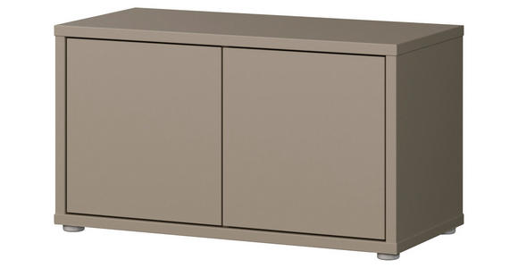 GARDEROBENBANK - Taupe/Grau, MODERN, Kunststoff (74,5/41,5/34,9cm) - Carryhome