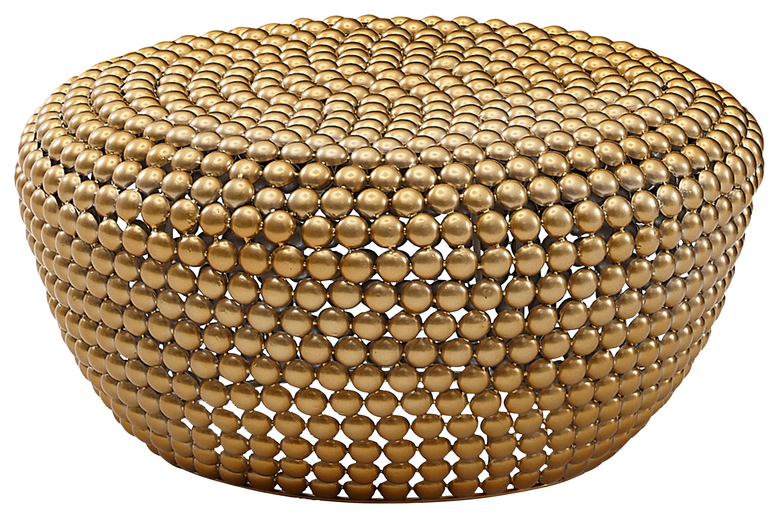 DOHÁNYZÓASZTAL fém 60/60/30 cm   - aranyszínű, Modern, fém (60/60/30cm) - MID.YOU