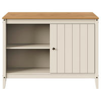 KÜCHENINSEL 122/90/77 cm  in Braun, Beige  - Beige/Zinkfarben, MODERN, Holz/Metall (122/90/77cm) - Livetastic