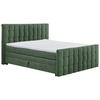 BOXSPRINGBETT 180/200 cm  in Olivgrün  - Schwarz/Olivgrün, Modern, Holzwerkstoff/Kunststoff (180/200cm) - MID.YOU