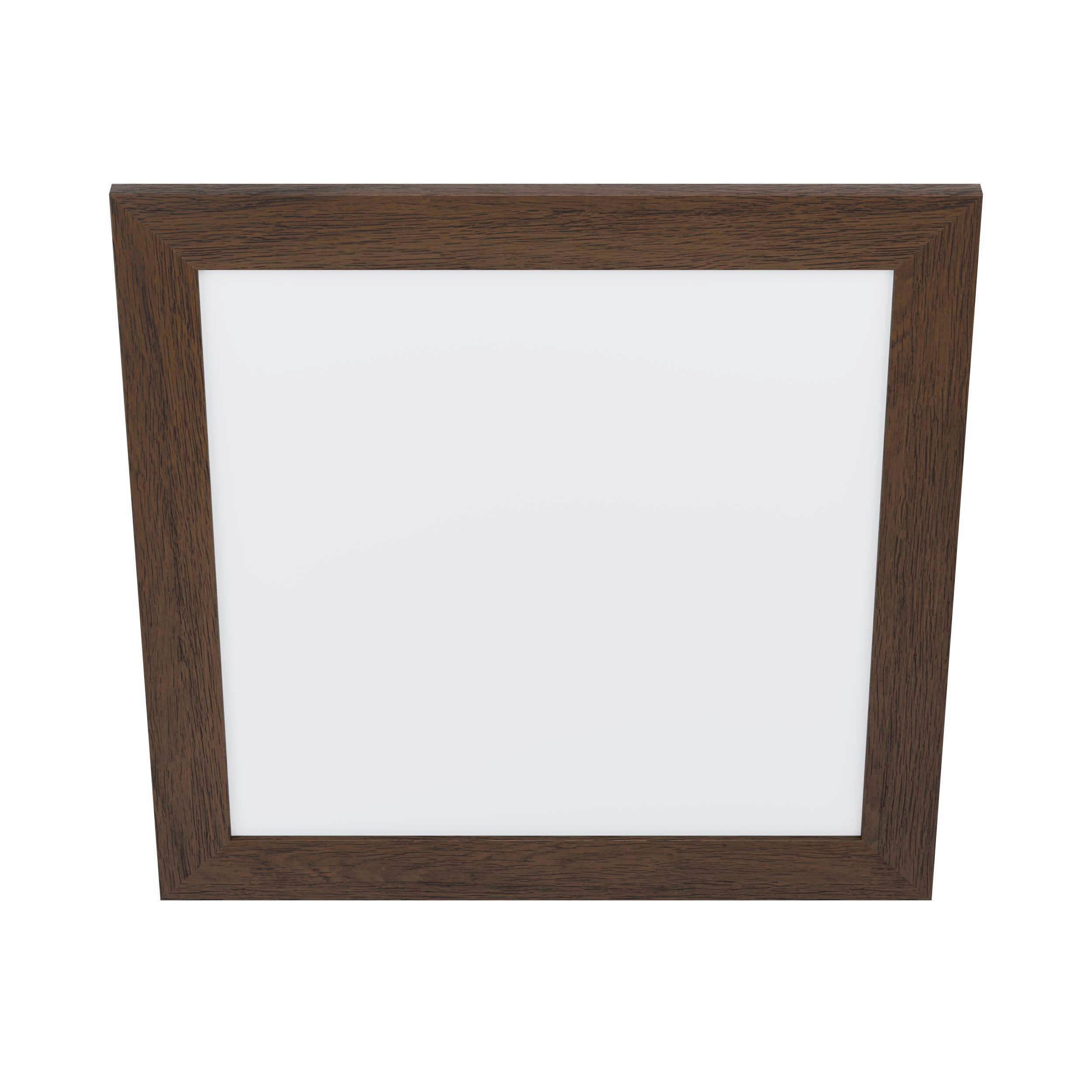 LED-PANEEL 50/50/5,5 cm  - Nussbaumfarben/Weiß, Natur, Holz/Kunststoff (50/50/5,5cm) - Eglo