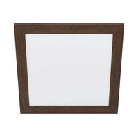 LED-PANEEL 50/50/5,5 cm  - Nussbaumfarben/Weiß, Natur, Holz/Kunststoff (50/50/5,5cm) - Eglo