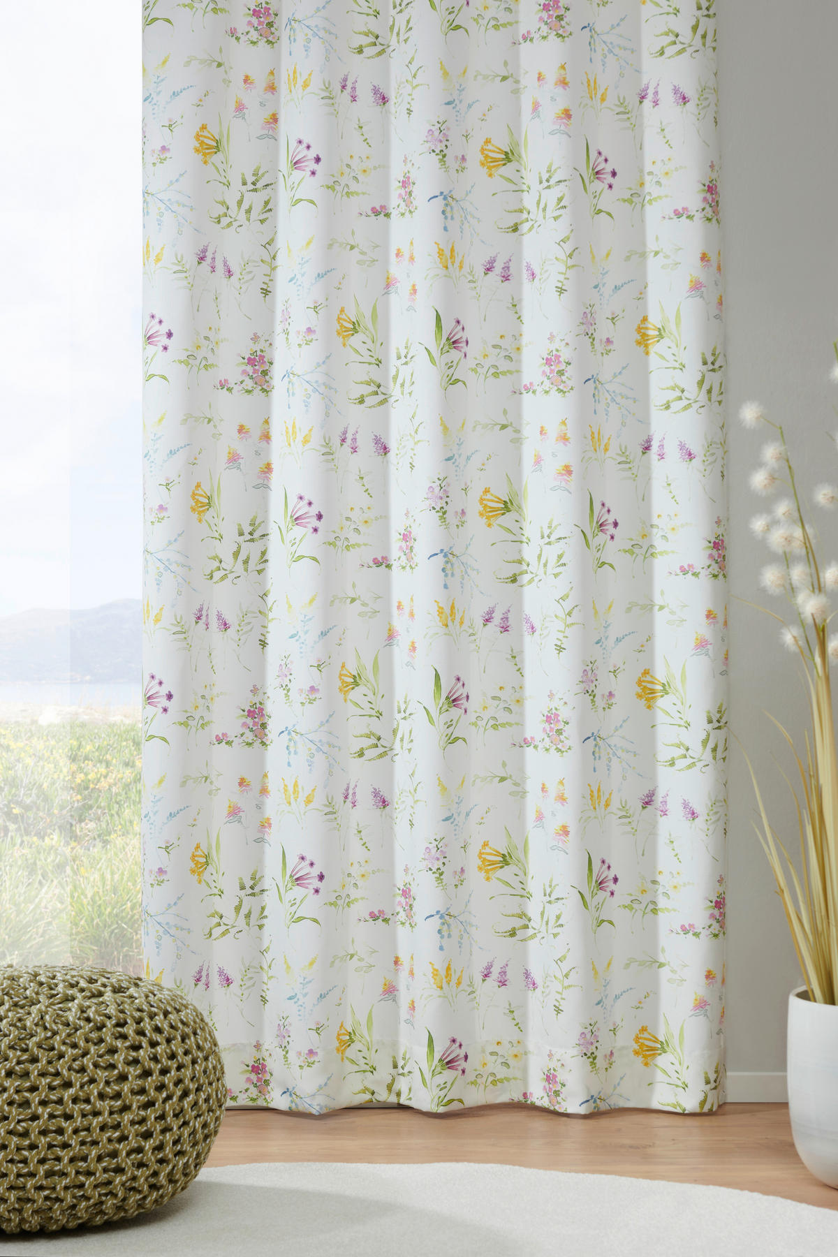 DEKOSTOFF per lfm blickdicht  - Multicolor, Trend, Textil (145cm) - Landscape