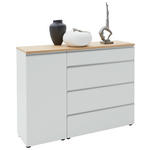 SIDEBOARD 135/102/41 cm  - Eichefarben/Silberfarben, Design, Holz/Holzwerkstoff (135/102/41cm) - Dieter Knoll