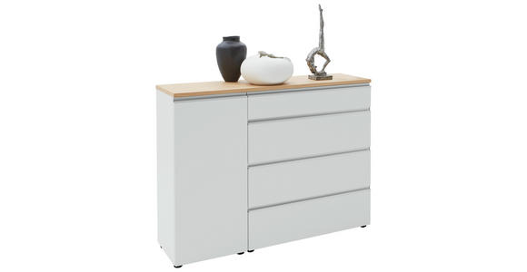 SIDEBOARD 135/102/41 cm  - Eichefarben/Silberfarben, Design, Holz/Holzwerkstoff (135/102/41cm) - Dieter Knoll