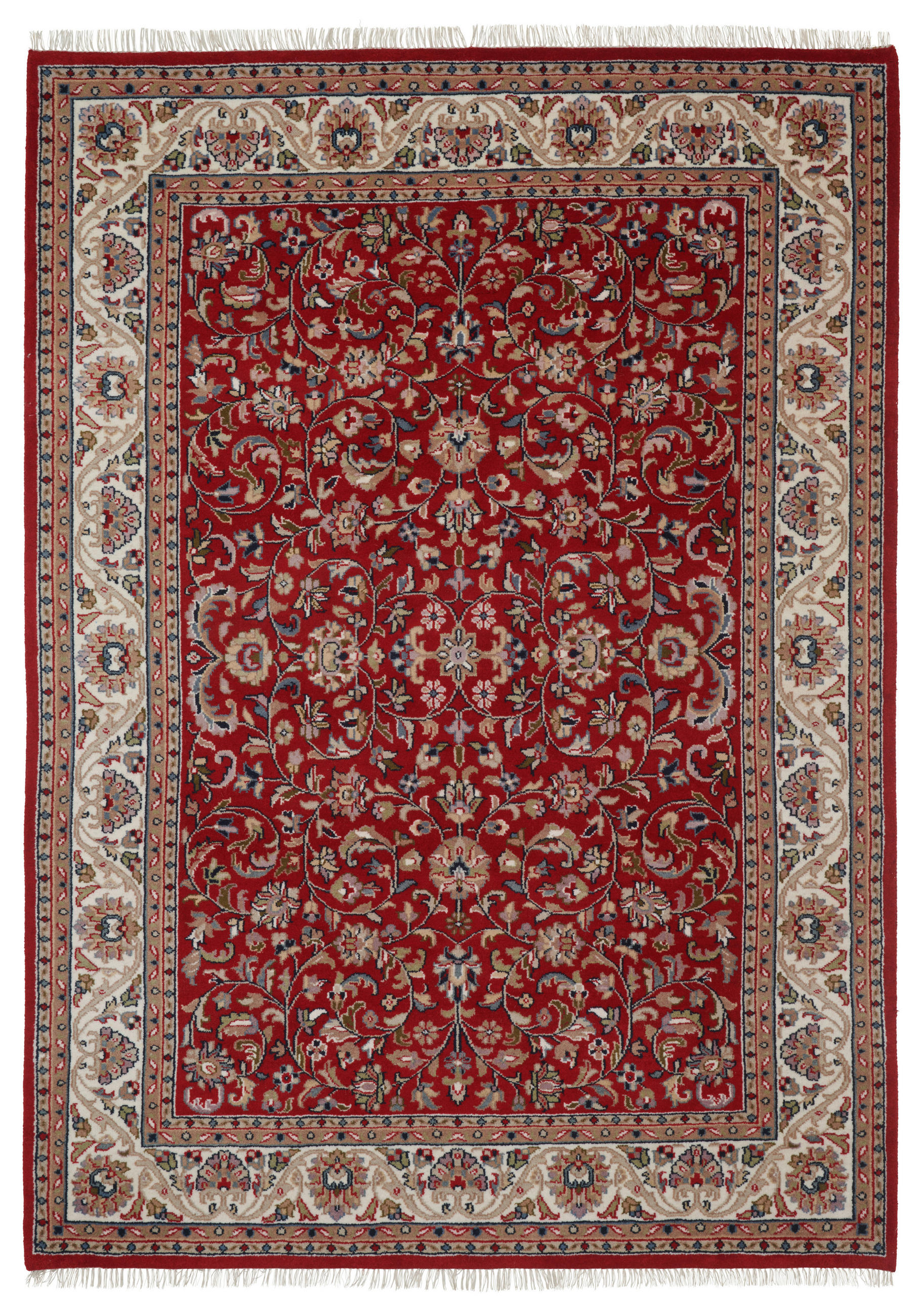 ORIENTTEPPICH  Wohnzimmer 120/180 cm Isfahan Rot Rot rechteckig  - Rot, LIFESTYLE, Textil (120/180cm) - Cazaris