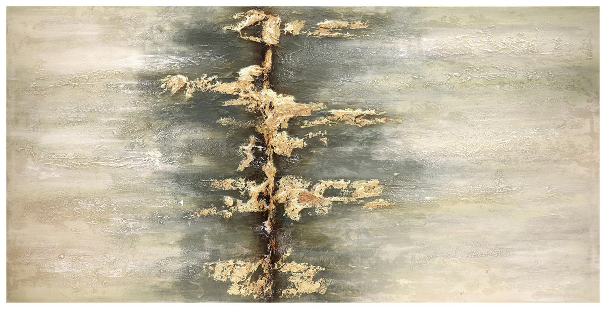 OLEJOMALBA, abstraktní, 140/70 cm  - vícebarevná, Konvenční, kompozitní dřevo/textil (140/70cm) - Monee