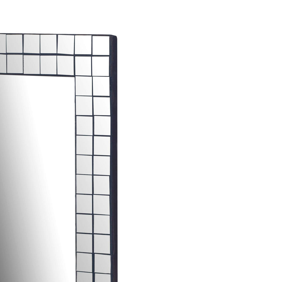 WANDSPIEGEL 60/90/2 cm    in rechteckig  - Schwarz, Design, Glas/Holzwerkstoff (60/90/2cm) - Livetastic