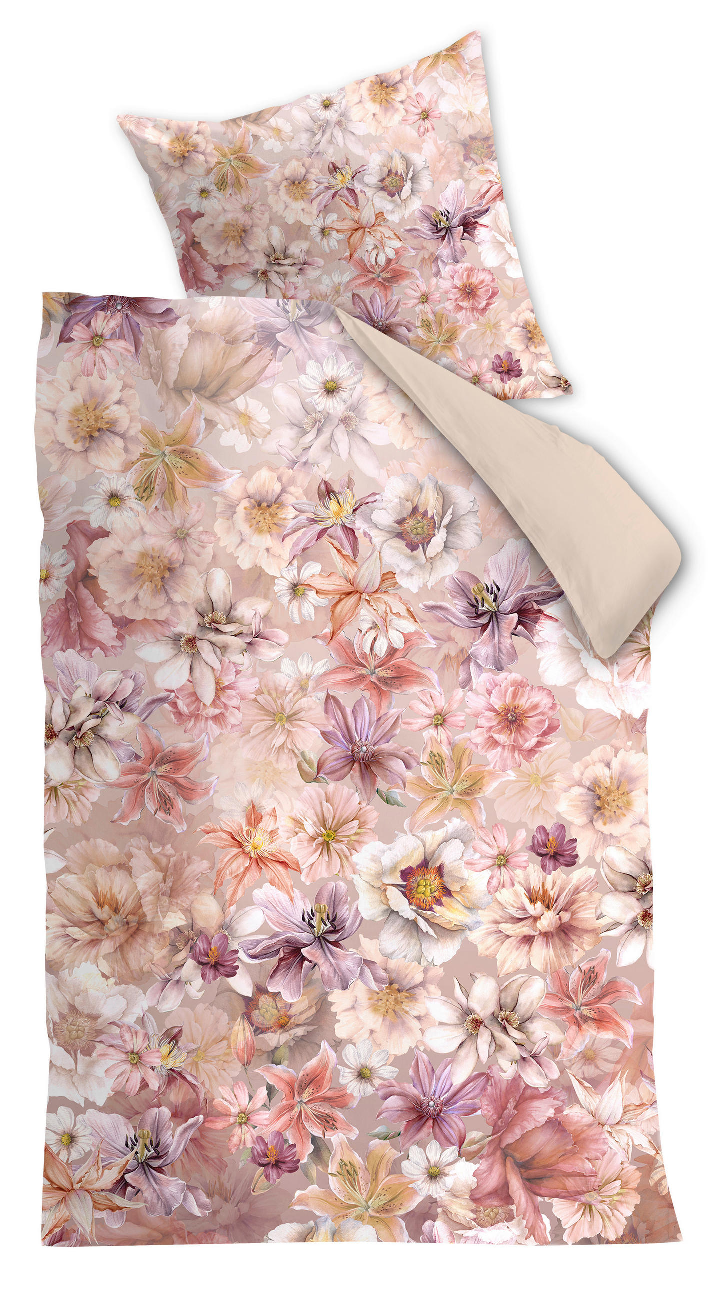 BETTWÄSCHE Fransaro Satin 200/210 cm  - Terracotta, Basics, Textil (200/210cm) - Novel