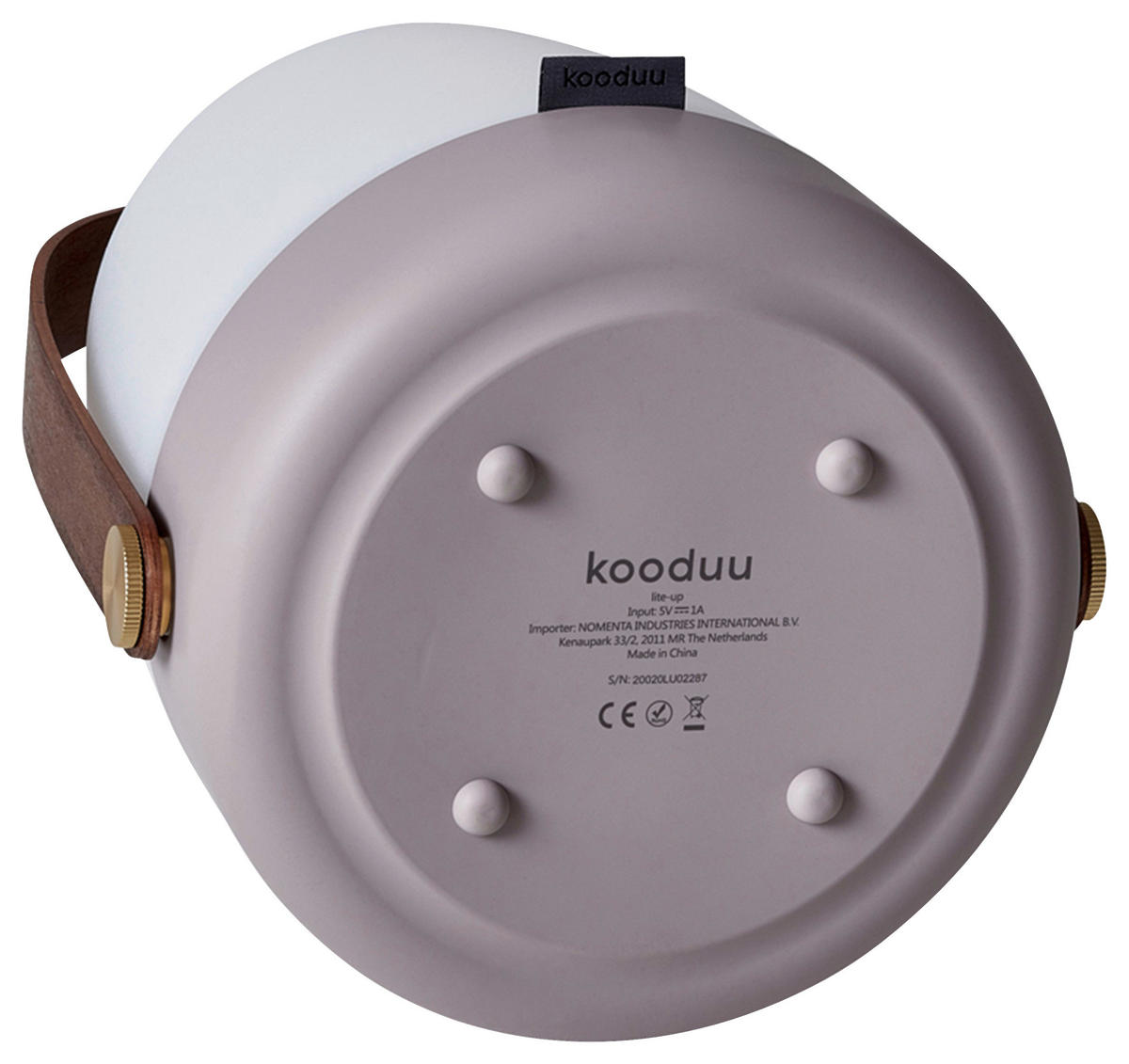 KOODUU TISCHLEUCHTE LITE-UP 20,3/26,2/20,3 cm   - Braun, Design (20,3/26,2/20,3cm)