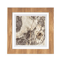 LED-DECKENLEUCHTE Schliersee 40/40/6 cm   - Eichefarben/Anthrazit, Natur, Holz/Stein (40/40/6cm) - Waldwelt