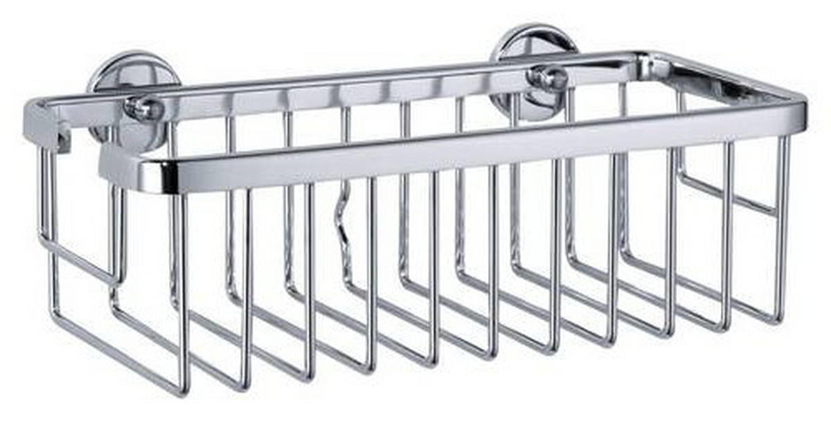 DUSCHABLAGE - Chromfarben, Basics, Metall (13/26,2/8,8cm) - Tesa