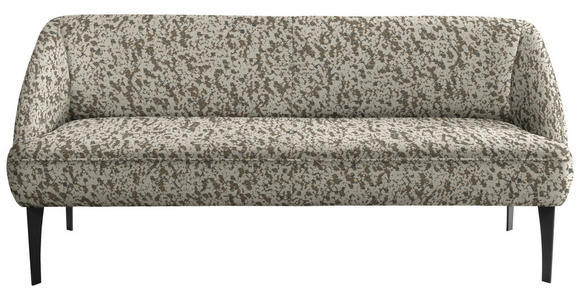SITZBANK in Textil Braun, Beige  - Beige/Schwarz, KONVENTIONELL, Textil/Metall (237/85/72cm) - Moderano