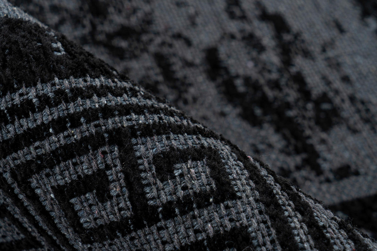 KOBEREC TKANÝ NA PLOCHO, 120/170 cm, černá - černá, Konvenční, textil (120/170cm)