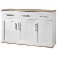 SIDEBOARD  in 140/88/45 cm  - Silberfarben/Lärchefarben, KONVENTIONELL, Holzwerkstoff/Kunststoff (140/88/45cm) - Xora