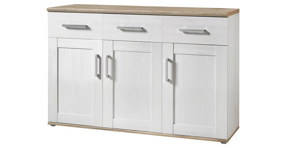 SIDEBOARD in 140/88/45 cm - Silberfarben/Lärchefarben, KONVENTIONELL, Holzwerkstoff/Kunststoff (140/88/45cm) - Xora