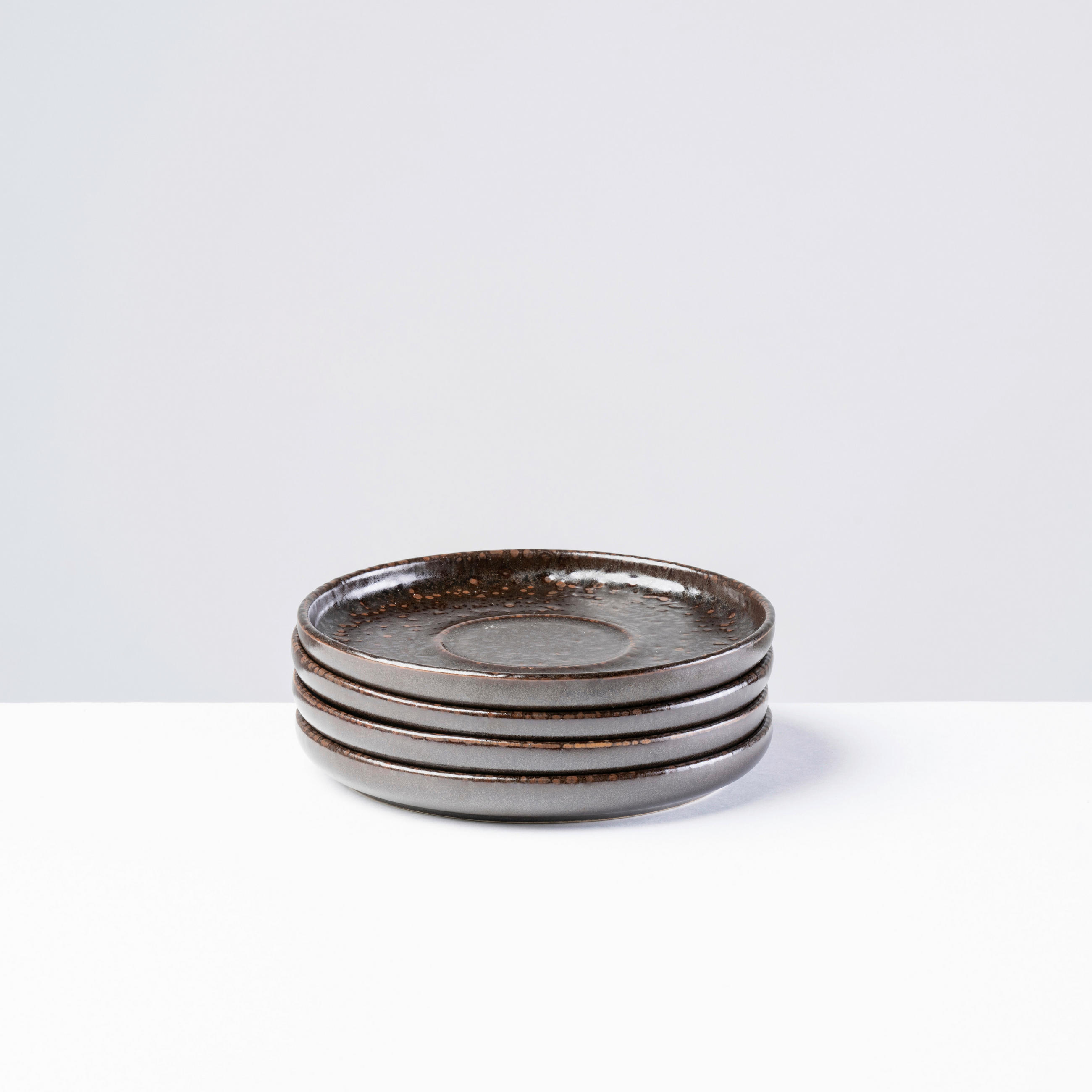 UNTERTASSENSET GLOCKENKLANG  - Braun, Basics, Keramik (14,4/1,7cm) - Gipfelstück