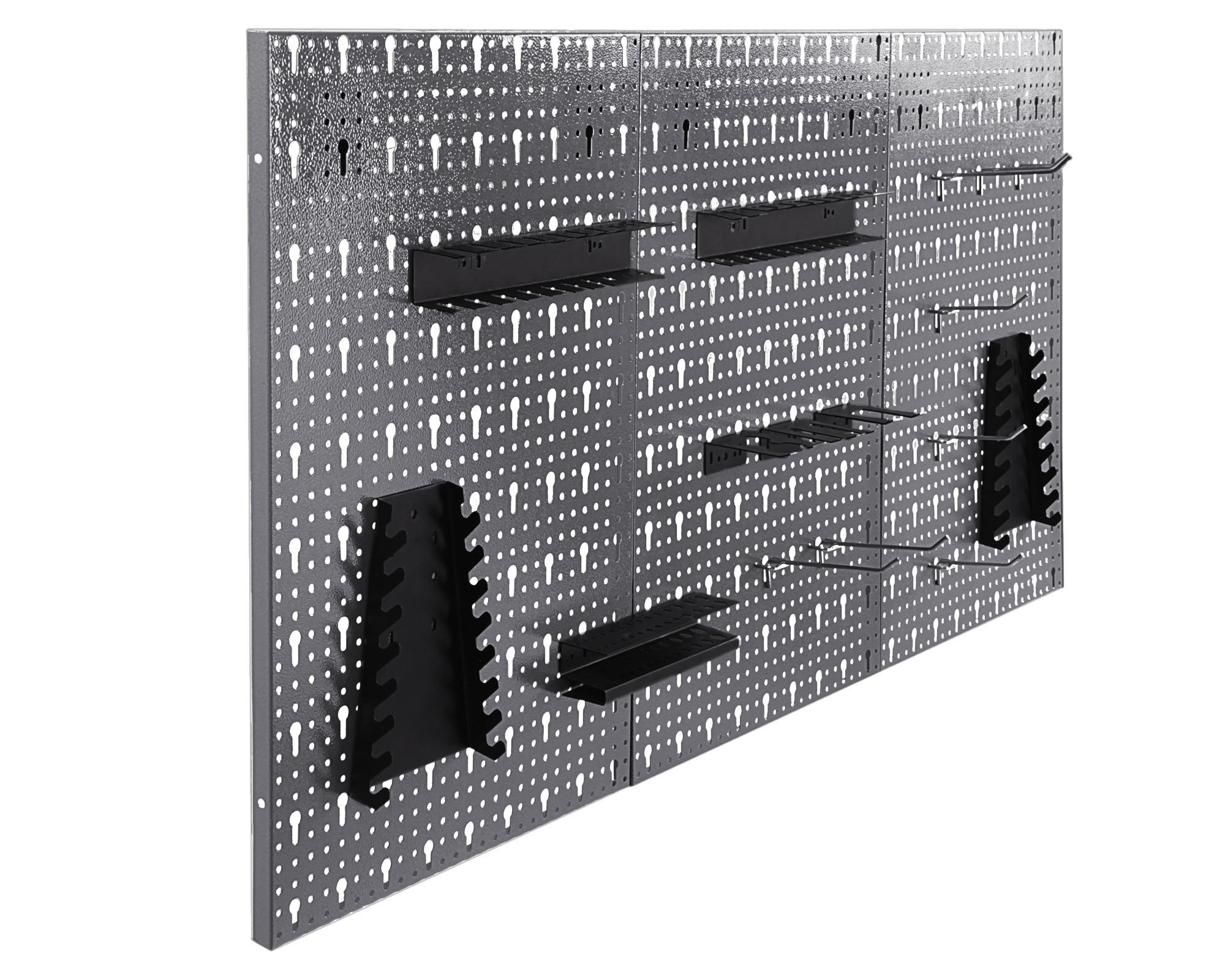 LOCHWAND 119,5/59,5/2,5 cm  - Grau, Basics, Metall (119,5/59,5/2,5cm)