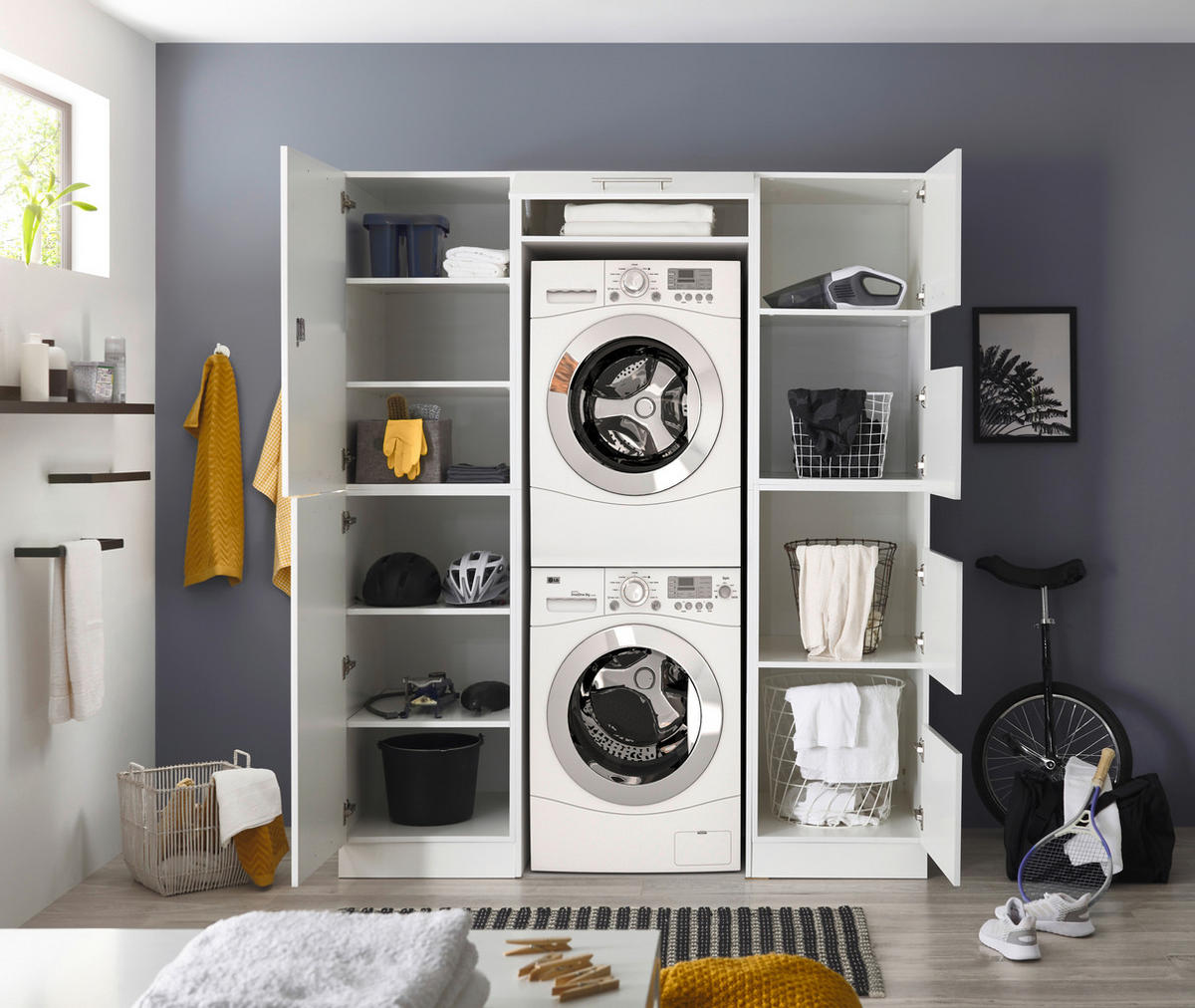 FÖRRÅD 167,4/200/67,6 cm  i vit  - vit, Klassisk, trämaterial (167,4/200/67,6cm) - Respekta