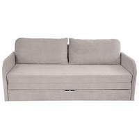 SCHLAFSOFA  mit Liegefunktion Flachgewebe Taupe  - Taupe/Schwarz, Design, Kunststoff/Textil (203/77/86cm) - MID.YOU