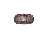 HÄNGELEUCHTE 50/23 cm  - Bordeaux, Basics, Naturmaterialien (50/23cm) - Good & Mojo