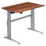 SCHREIBTISCH - Silberfarben/Zwetschgefarben, KONVENTIONELL, Holzwerkstoff/Metall (120/72-119/80cm) SCHREIBTISCH - Silberfarben/Zwetschgefarben, KONVENTIONELL, Holzwerkstoff/Metall (120/72-119/80cm)