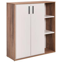 IRATTARTÓ SZEKRÉNY - kasmírszínű/diófa színű, Design, faalapú anyag (102,6/112,4/35,3cm) - Stylife