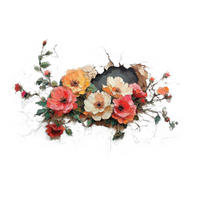 WANDTATTOO     - Multicolor, Basics, Kunststoff (50cm)